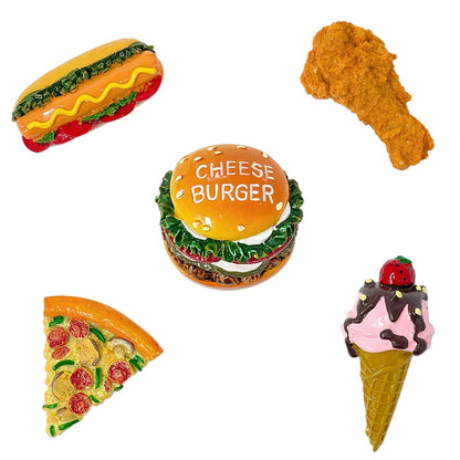 3D Resin Fridge Magnets, Food Simulation: Fast Food