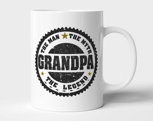 Grandpa The Man The Myth The Legend Mug, Mug for Grandpa: 11 oz