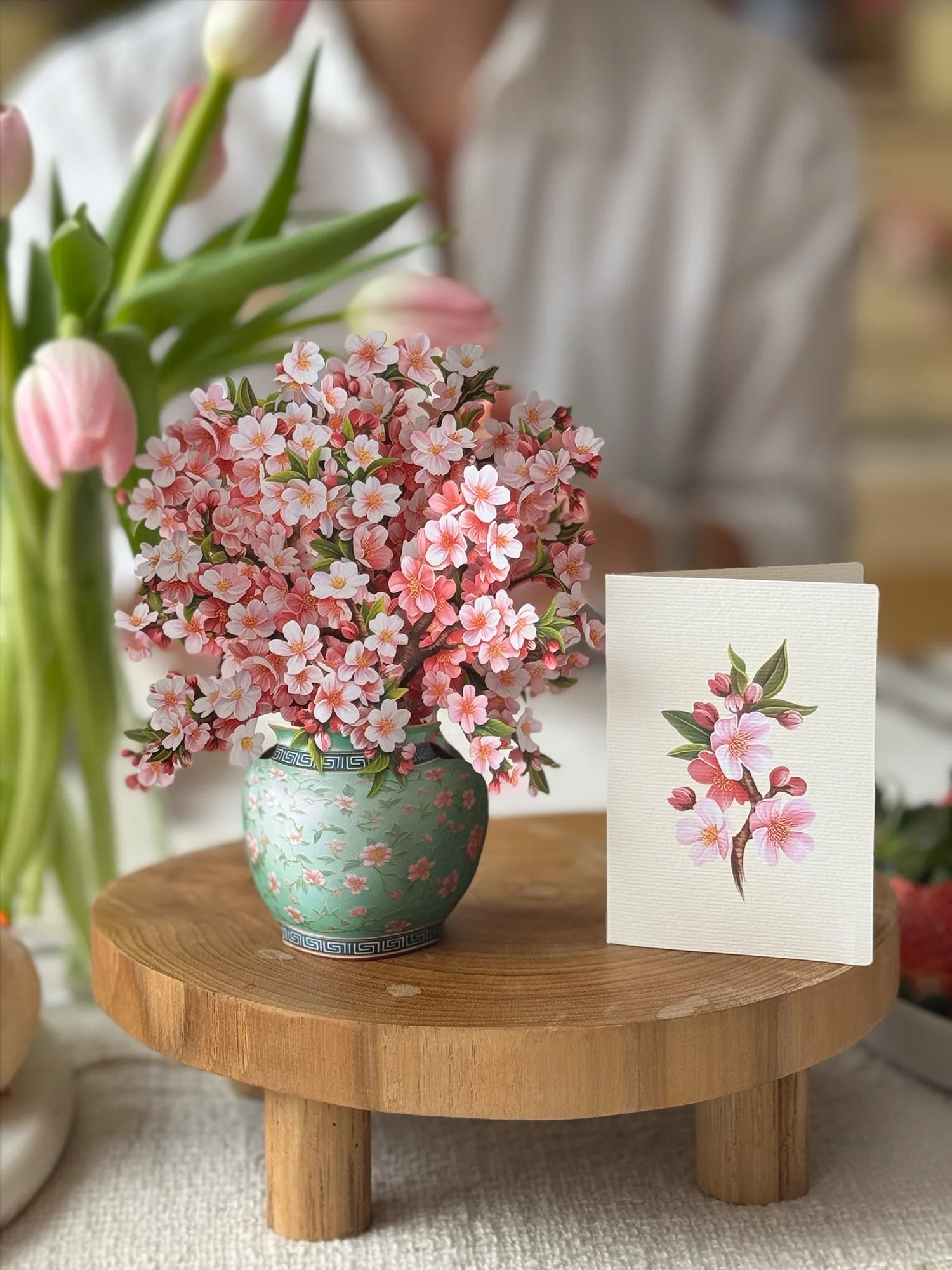 Mini Japanese Cherry Blossoms FreshCut Paper - Pop Up Flower Bouquet