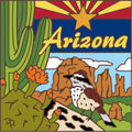 Arizona Cactus Wren Tile