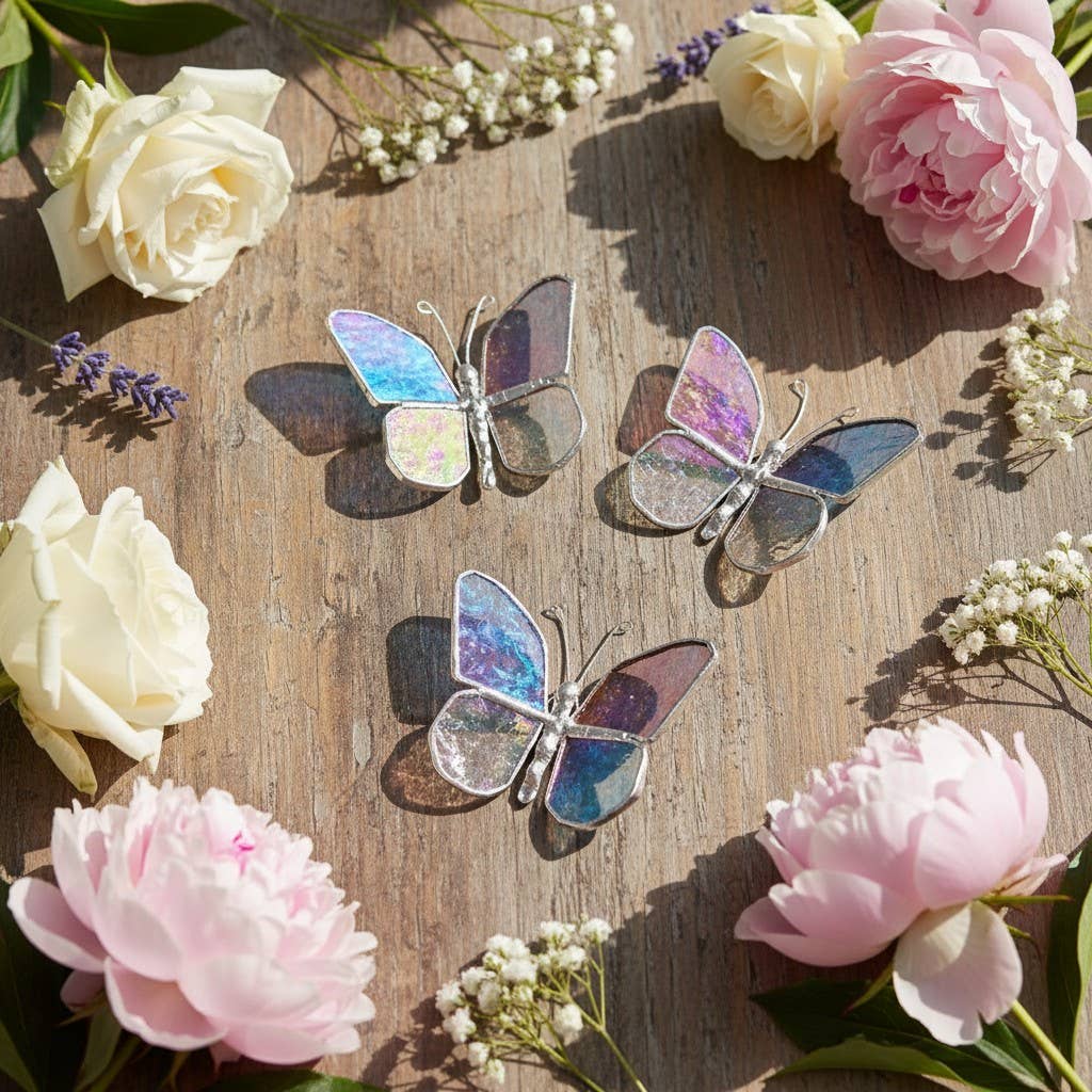 Mom, Love I Learned From You Stained Glass Butterfly