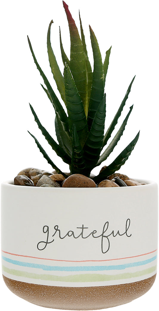 Grateful Artificial Potted Plant