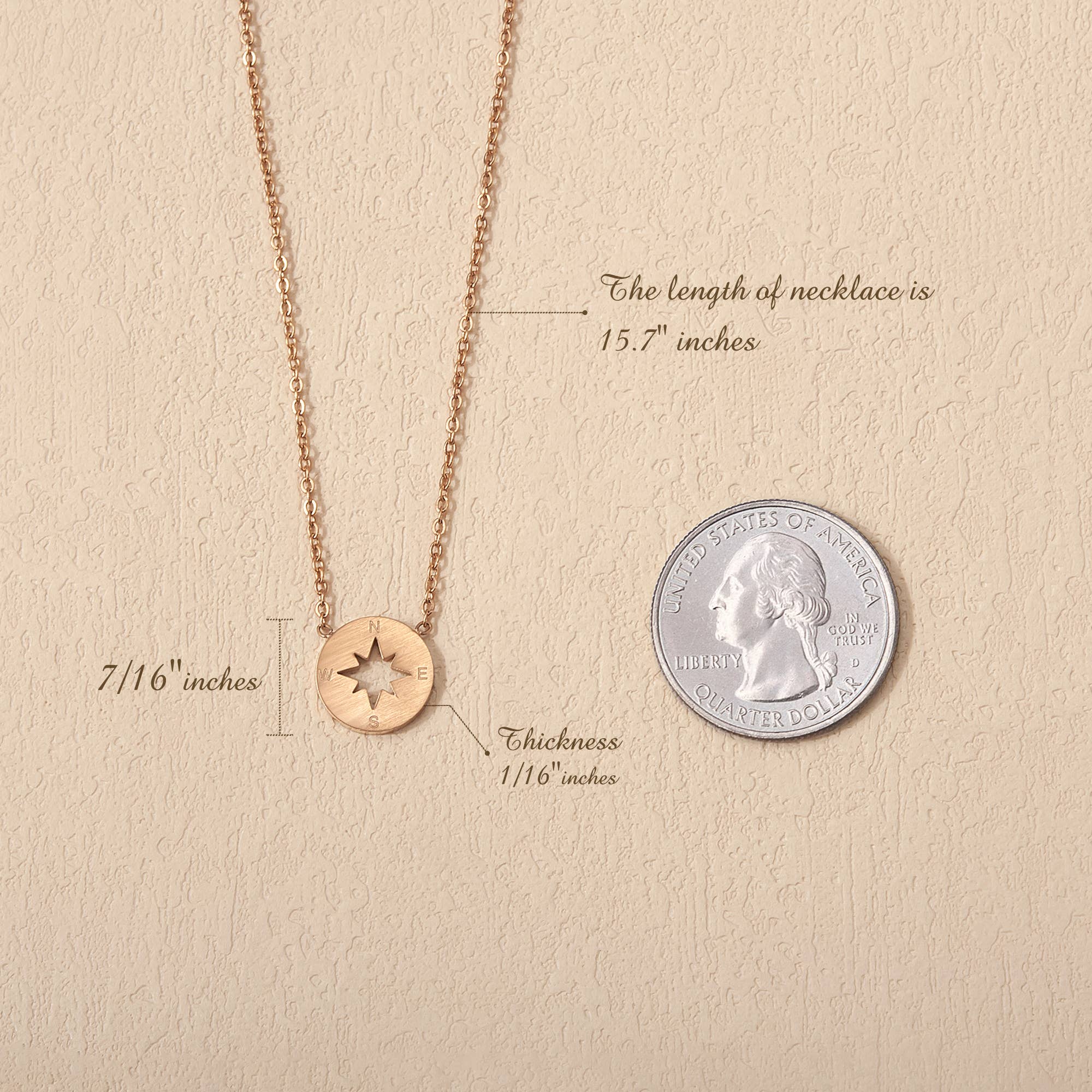 New Beginnings Necklace: Rose Gold
