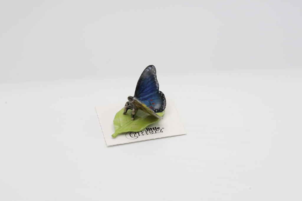 Venus Blue Morpho Butterfly Porcelain Miniature Figurine