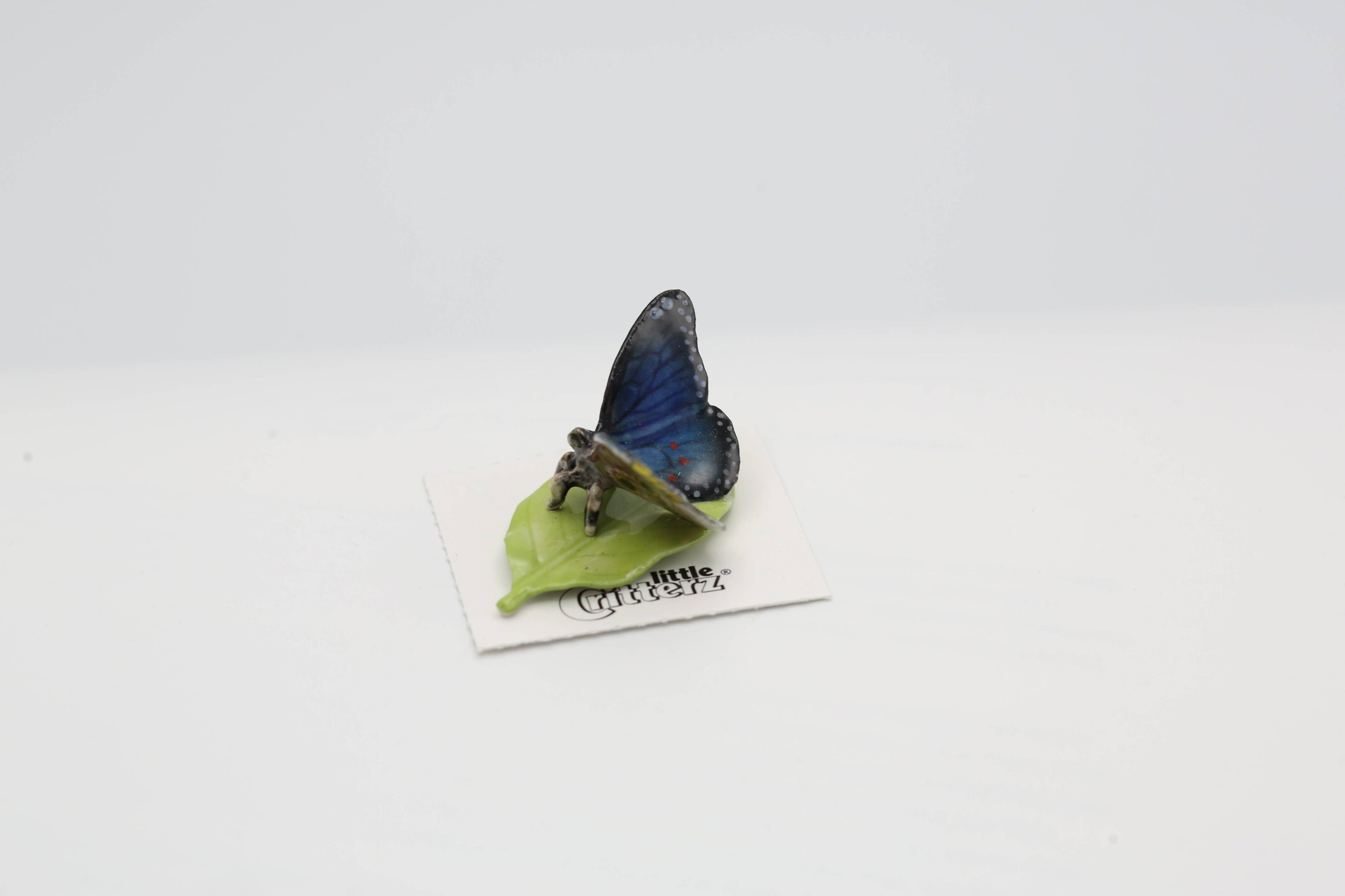 Venus Blue Morpho Butterfly Porcelain Miniature Figurine