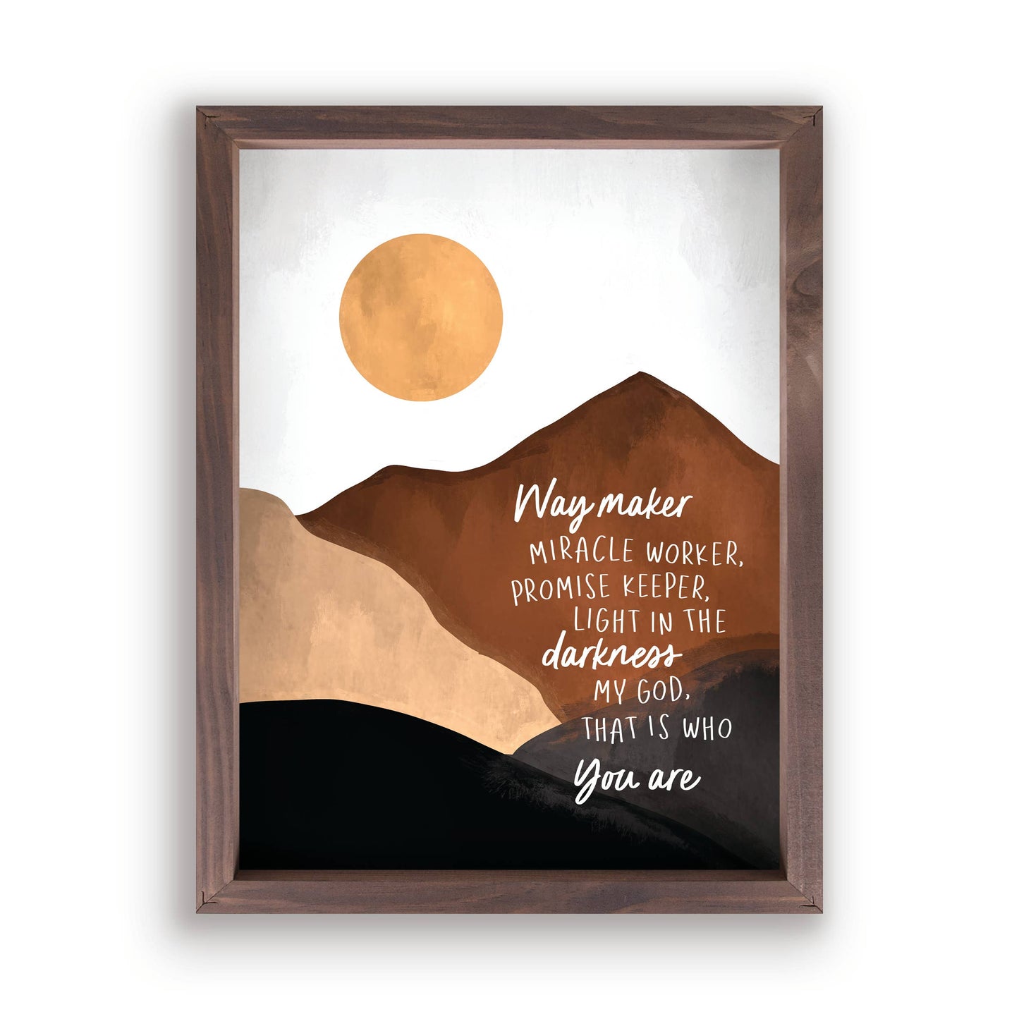 Way Maker Framed Art