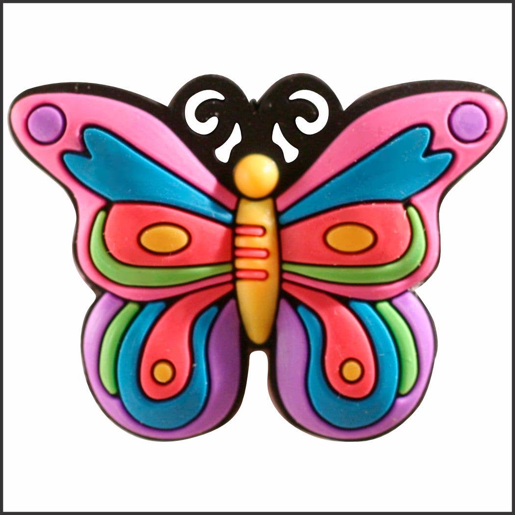 Butterfly Rubber Badge Holder