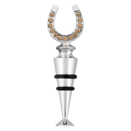 Crystal Horseshoe Wine Bottle Stopper