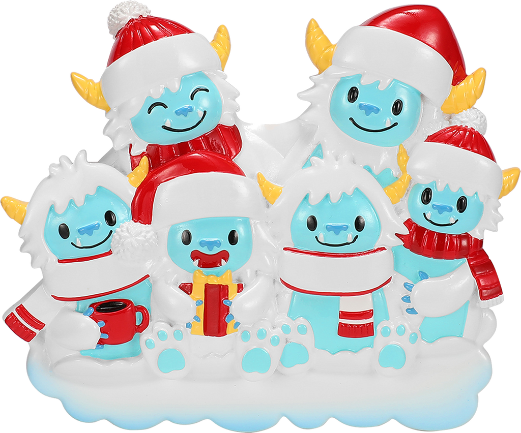 Yeti Family Personalized Ornament