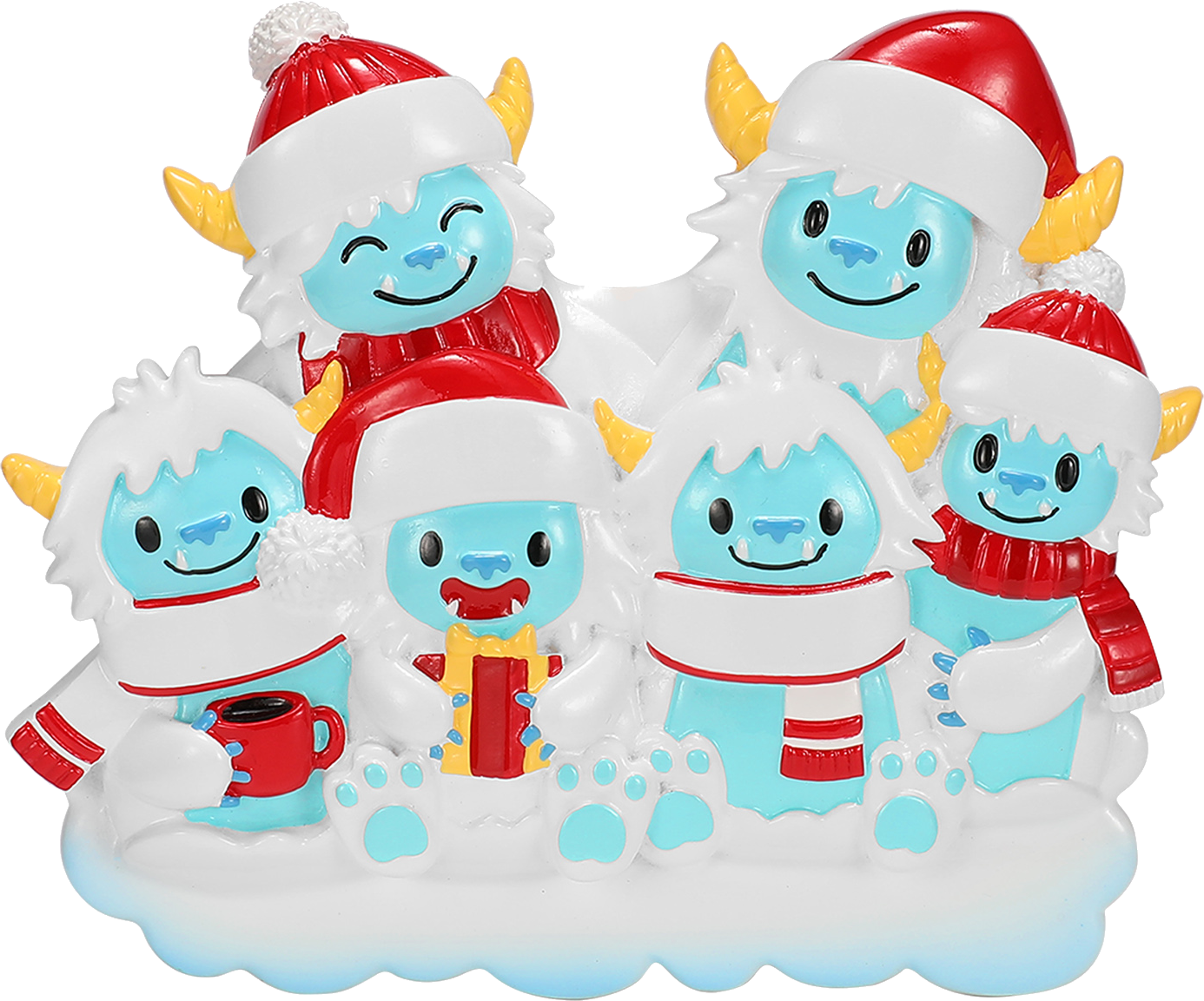 Yeti Family Personalized Ornament