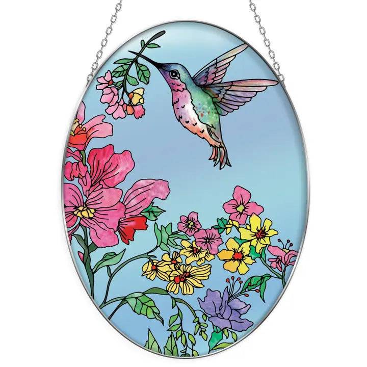 Hummingbird Touch 7.5" Suncatcher