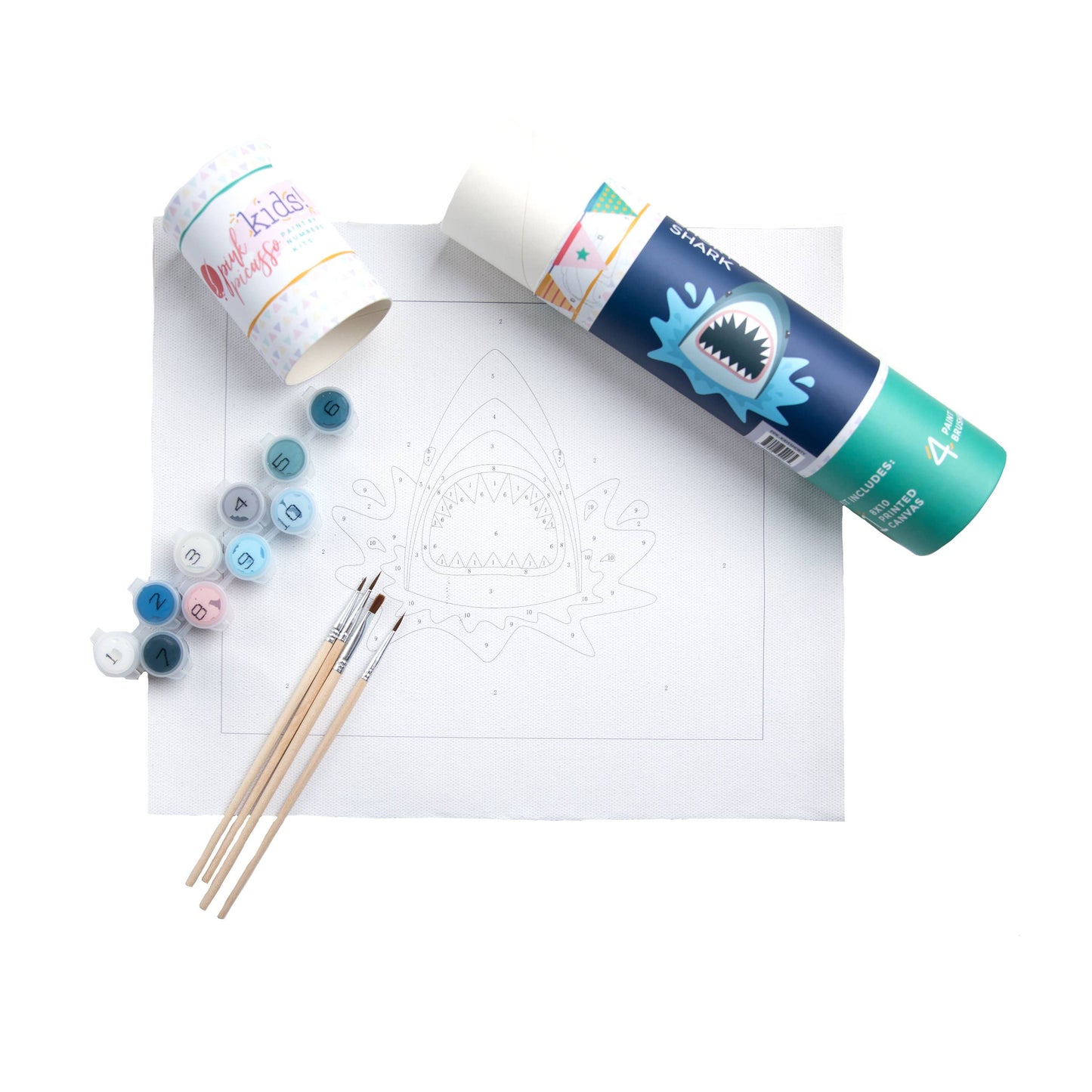 Shorty Shark Paint  By Numbers Kit