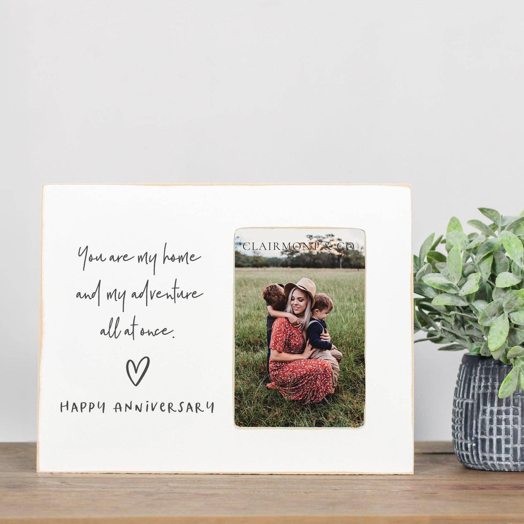You Are My Home Anniversary Frame