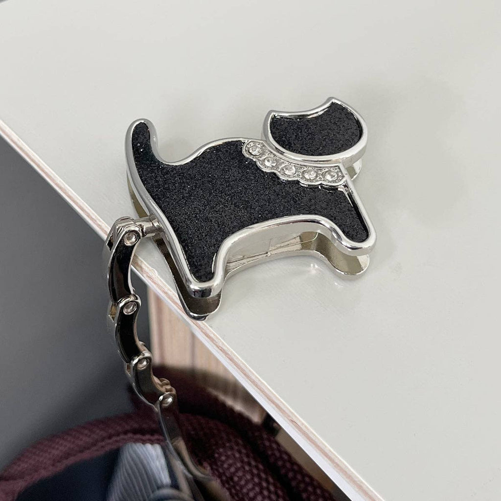 Foldable Purse Hook Hanger: Purple Baguette