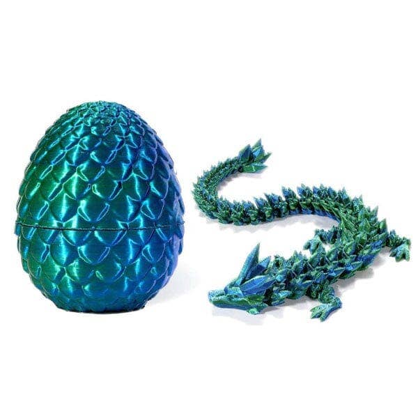 Dragon and Egg Set Green & Blue