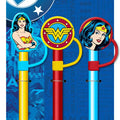 Wonder Woman Straw Topper Set/3