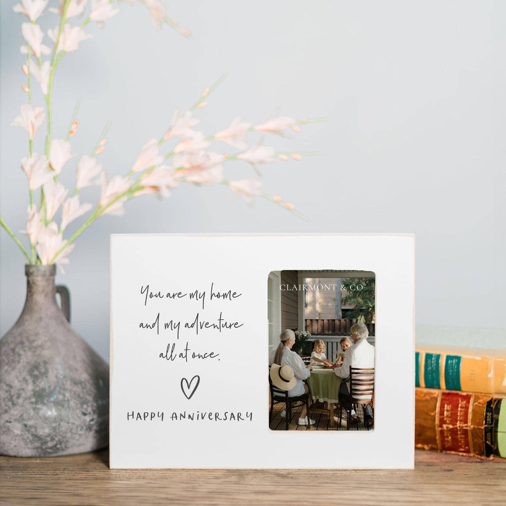 You Are My Home Anniversary Frame