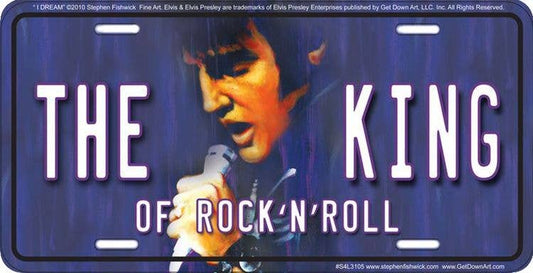 Elvis The King - License Plate