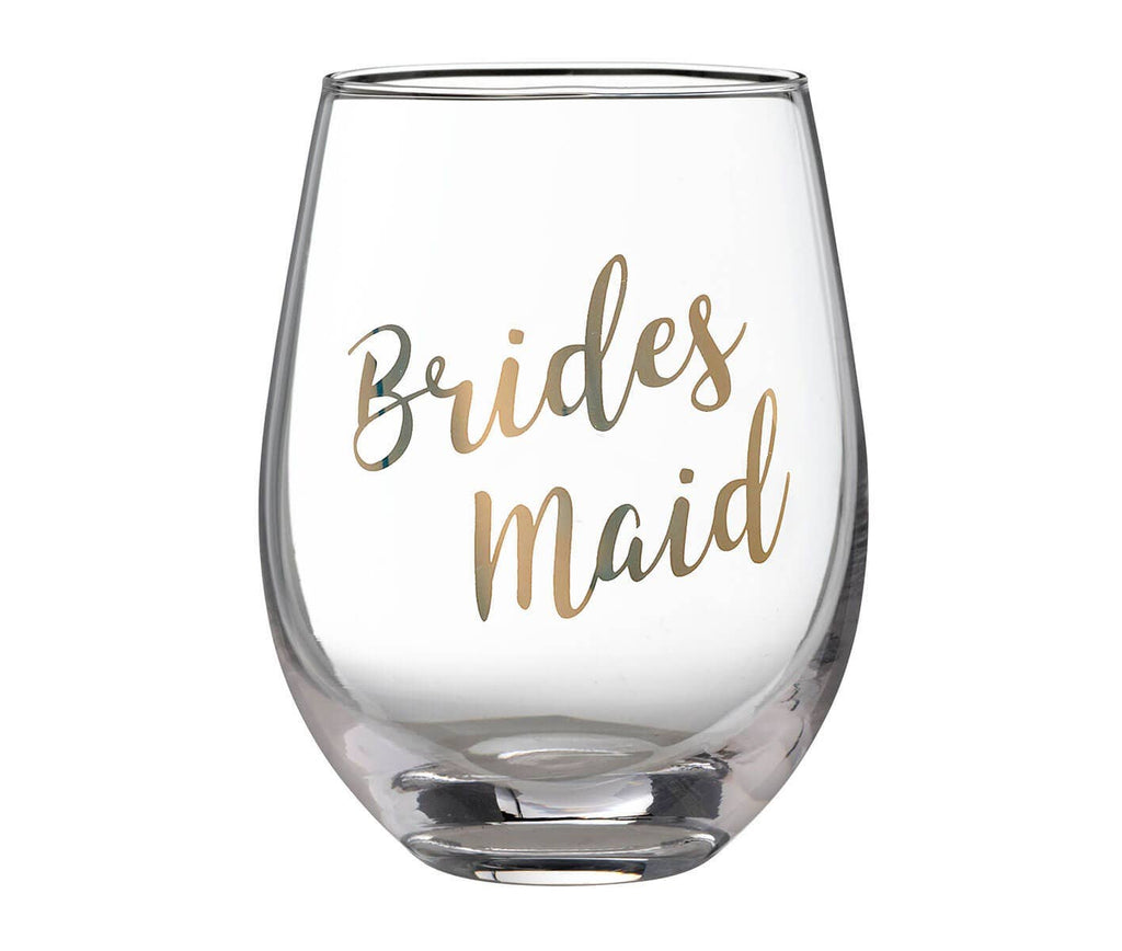 Bridesmaid Stemless Wine Glass