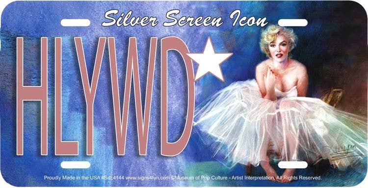 Marilyn HLYWD - License Plate