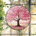Cherry Blossom Tree Stained Glass Suncatcher