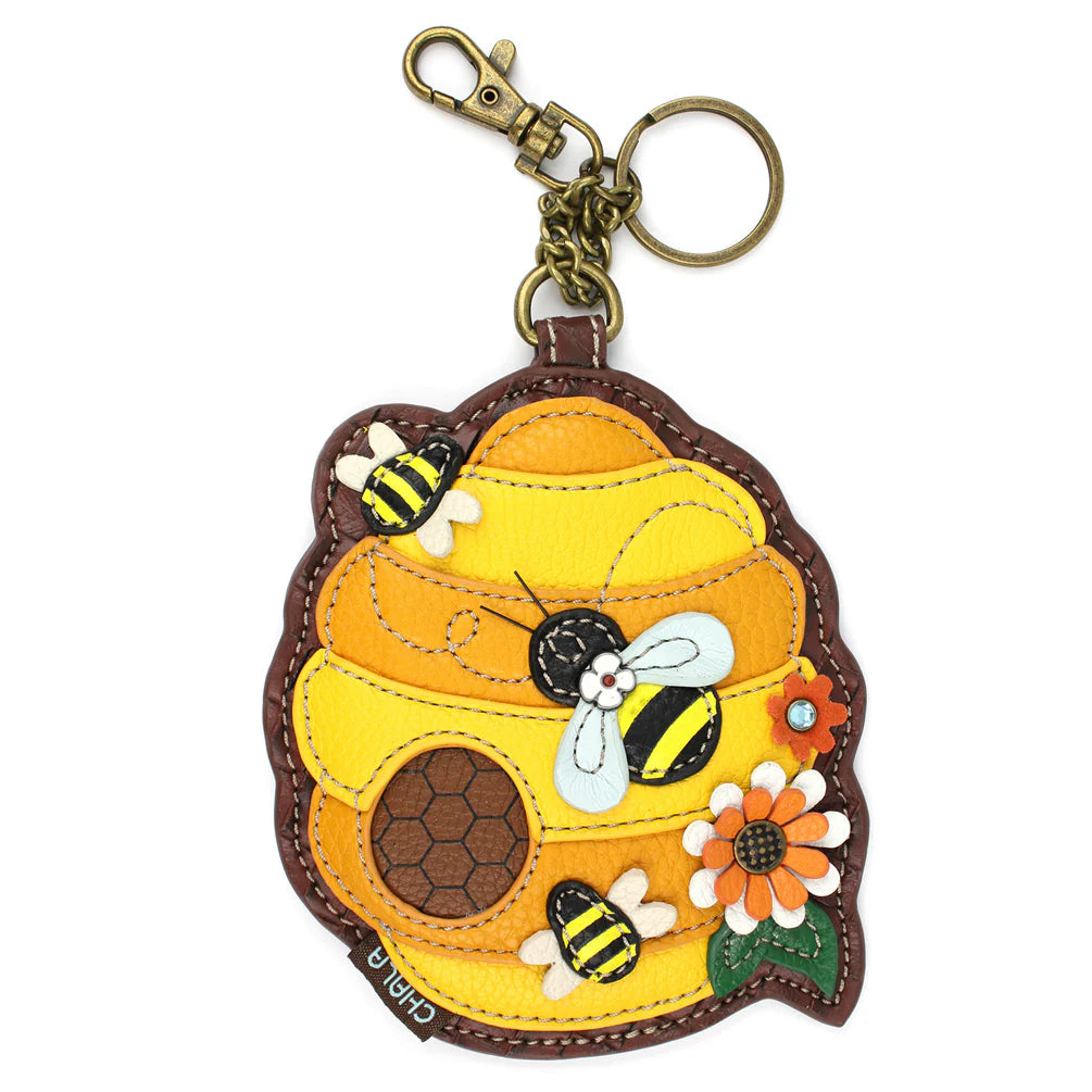 Bee Hive Coin Purse/Key Fob