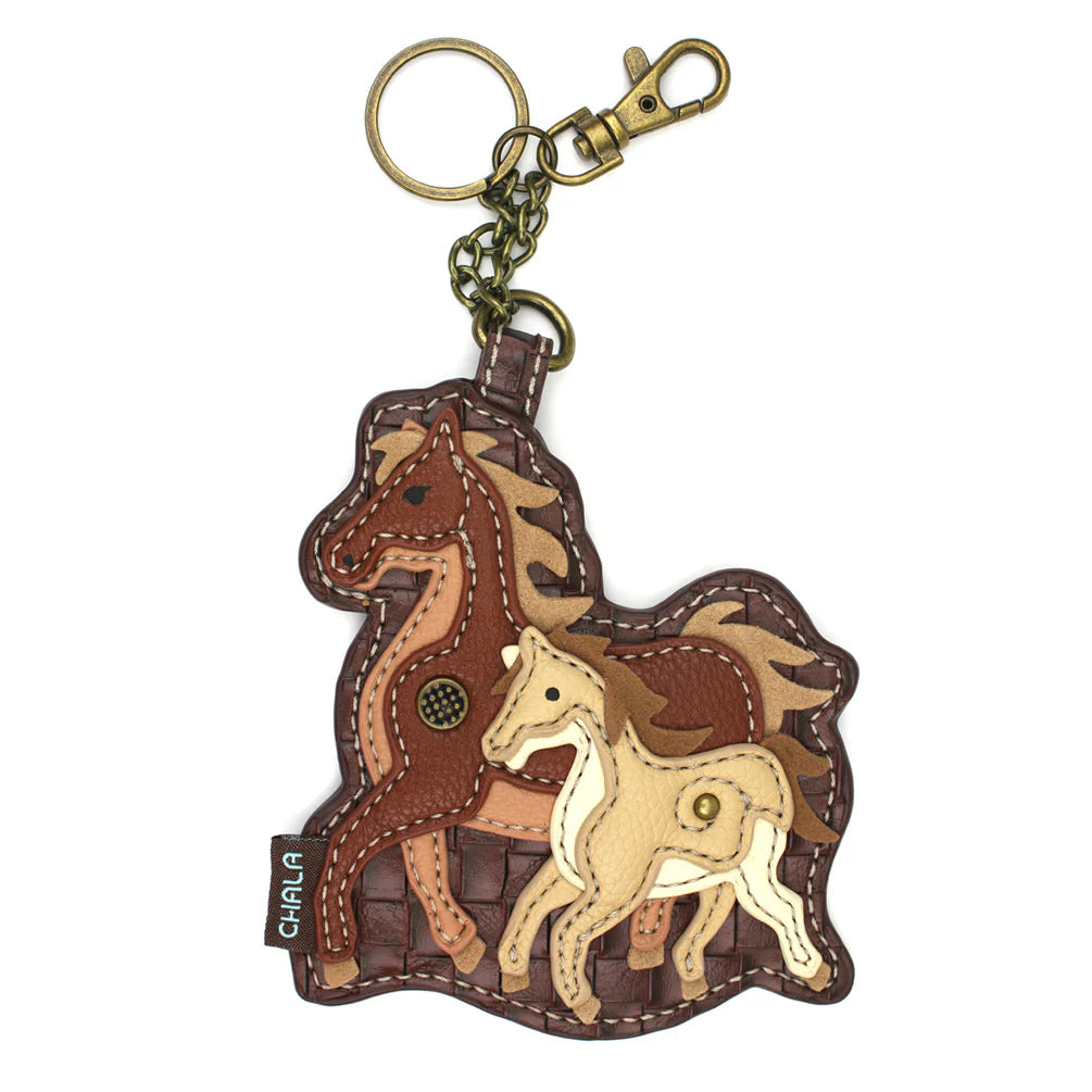 Horse Family Key Fob/Coin Purse