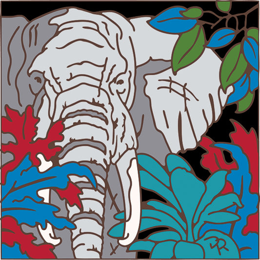 Elephant in the Wild Tile