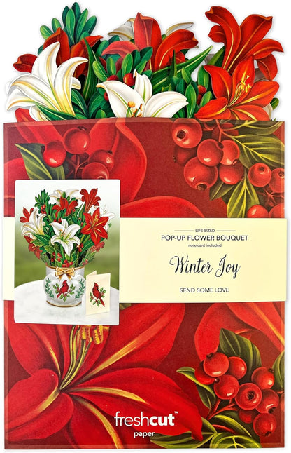 Winter Joy FreshCut Paper - Pop Up Flower Bouquet