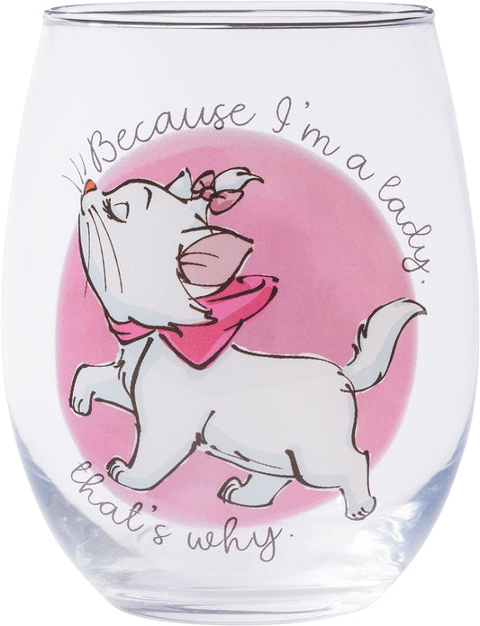 Because I'm a Lady...Aristocats Stemless Glass