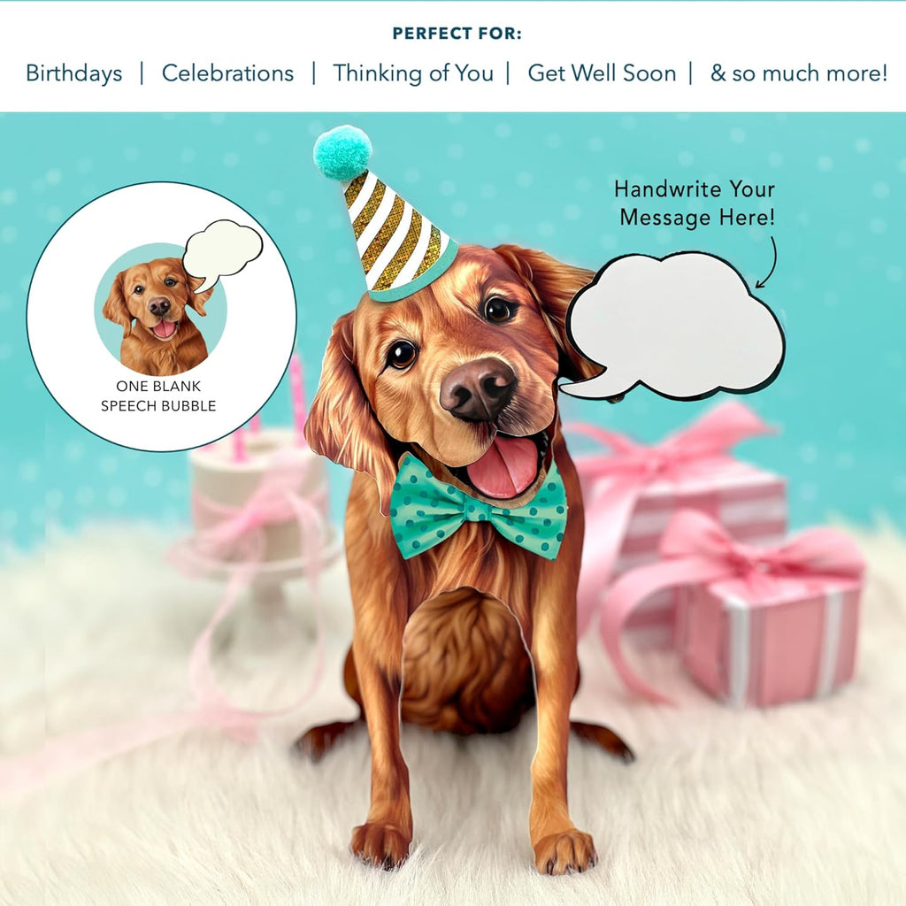 Golden Retriever FreshCut Paper - Pop Up Pet Card