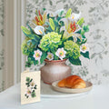 Ivory and Sage FreshCut Paper - Pop Up Flower Bouquet