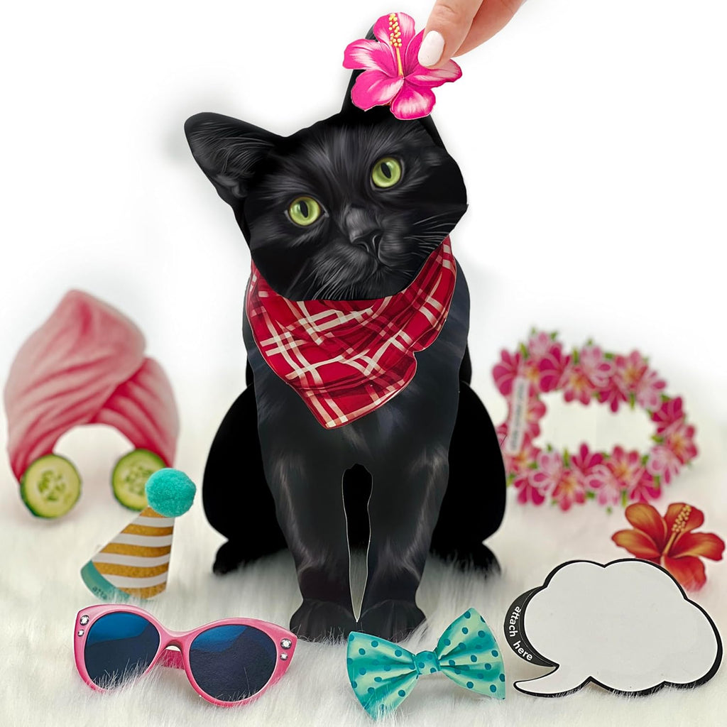 Black Cat FreshCut Paper - Pop Up Pet Card