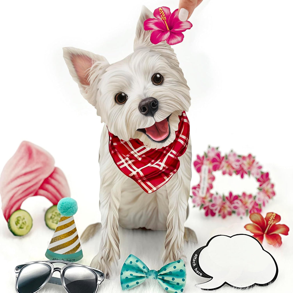 Westie FreshCut Paper - Pop Up Pet Card