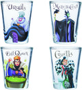 Disney Villains 4pc Mini Glass Set