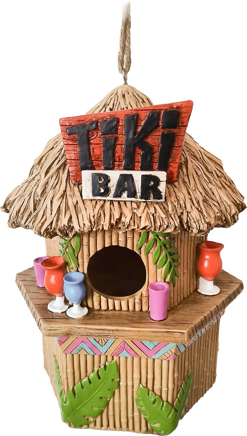 Tiki Hut Birdhouse