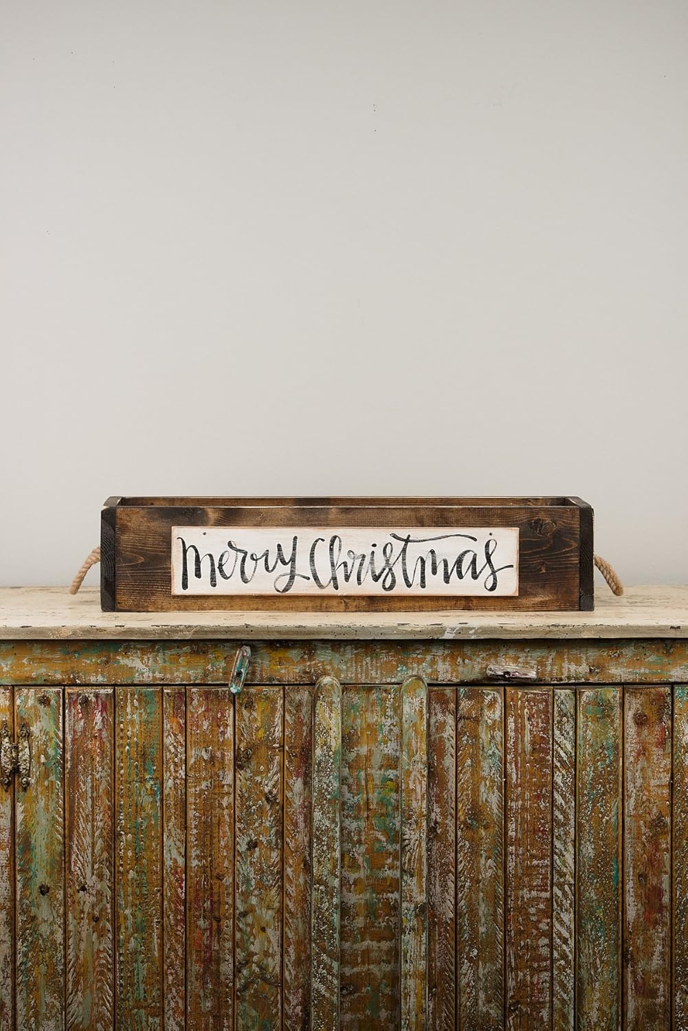 Glory Haus Wood Centerpiece Box with Reversible Signs