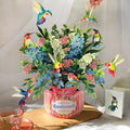 Hummingbird Oasis FreshCut Paper - Pop Up Flower Bouquet