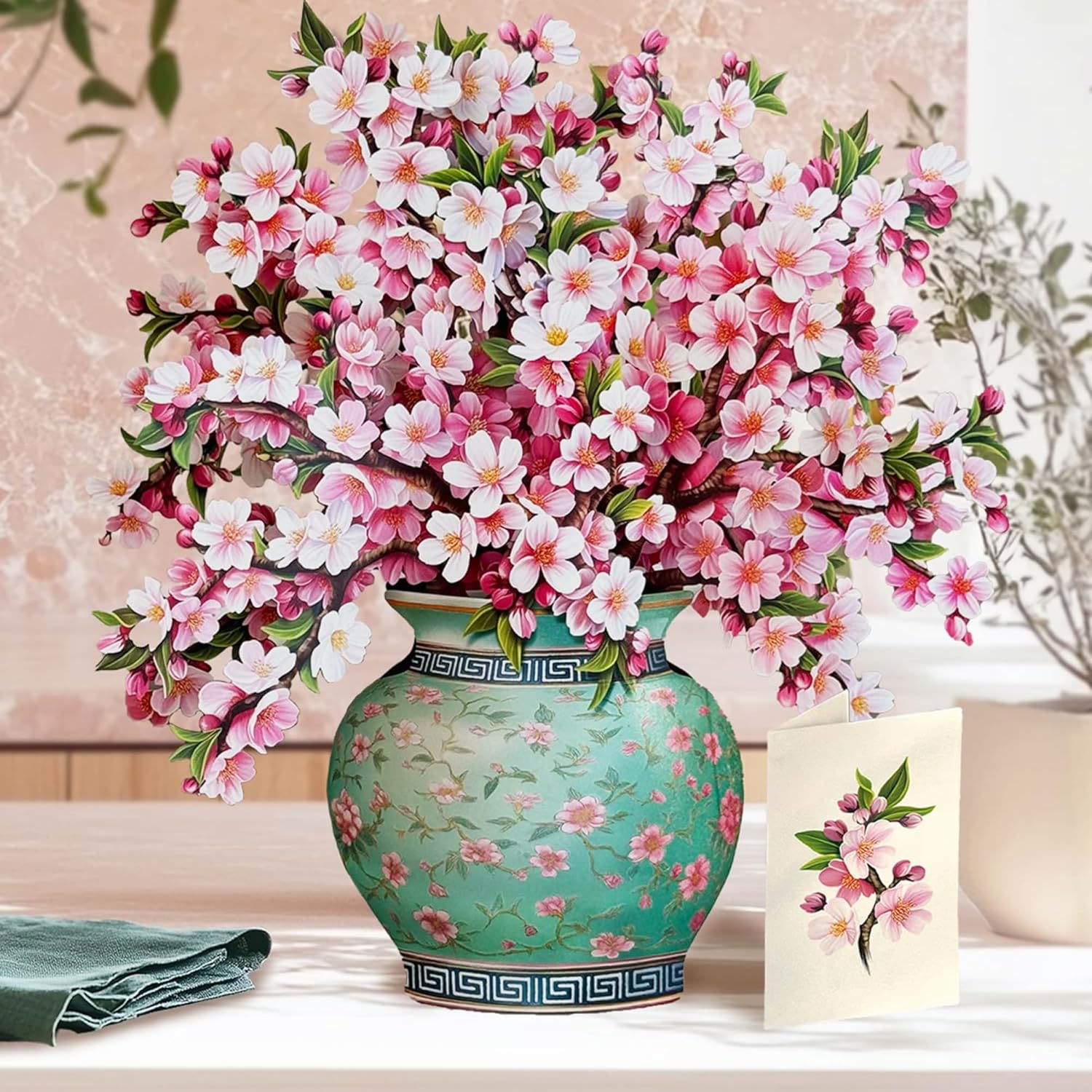 Japanese Cherry Blossoms FreshCut Paper - Pop Up Flower Bouquet