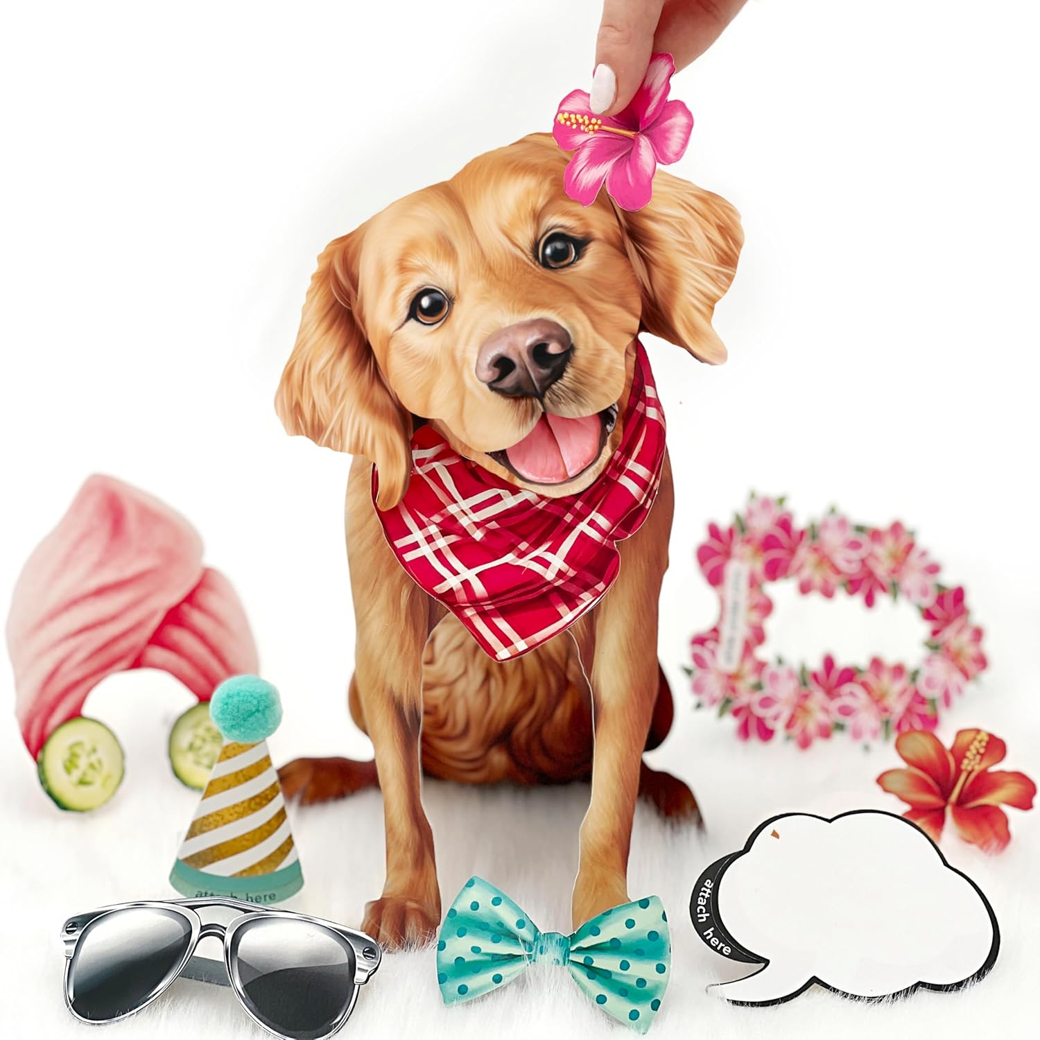 Golden Retriever FreshCut Paper - Pop Up Pet Card