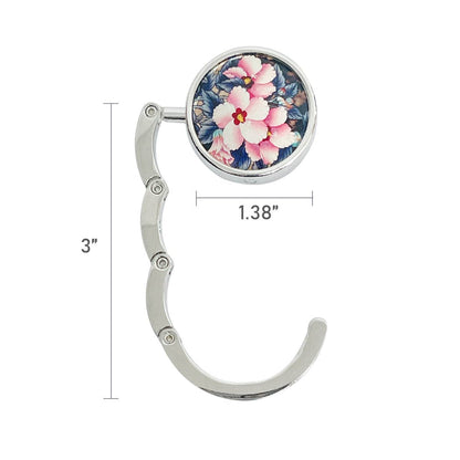 Purse Hook Hanger, Foldable Handbag Table H: Sunflower