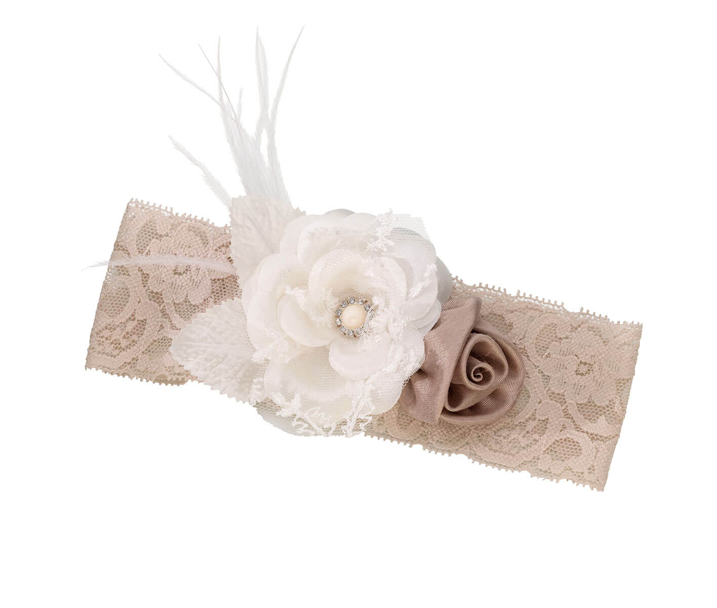 Vintage Lace Taupe Garter