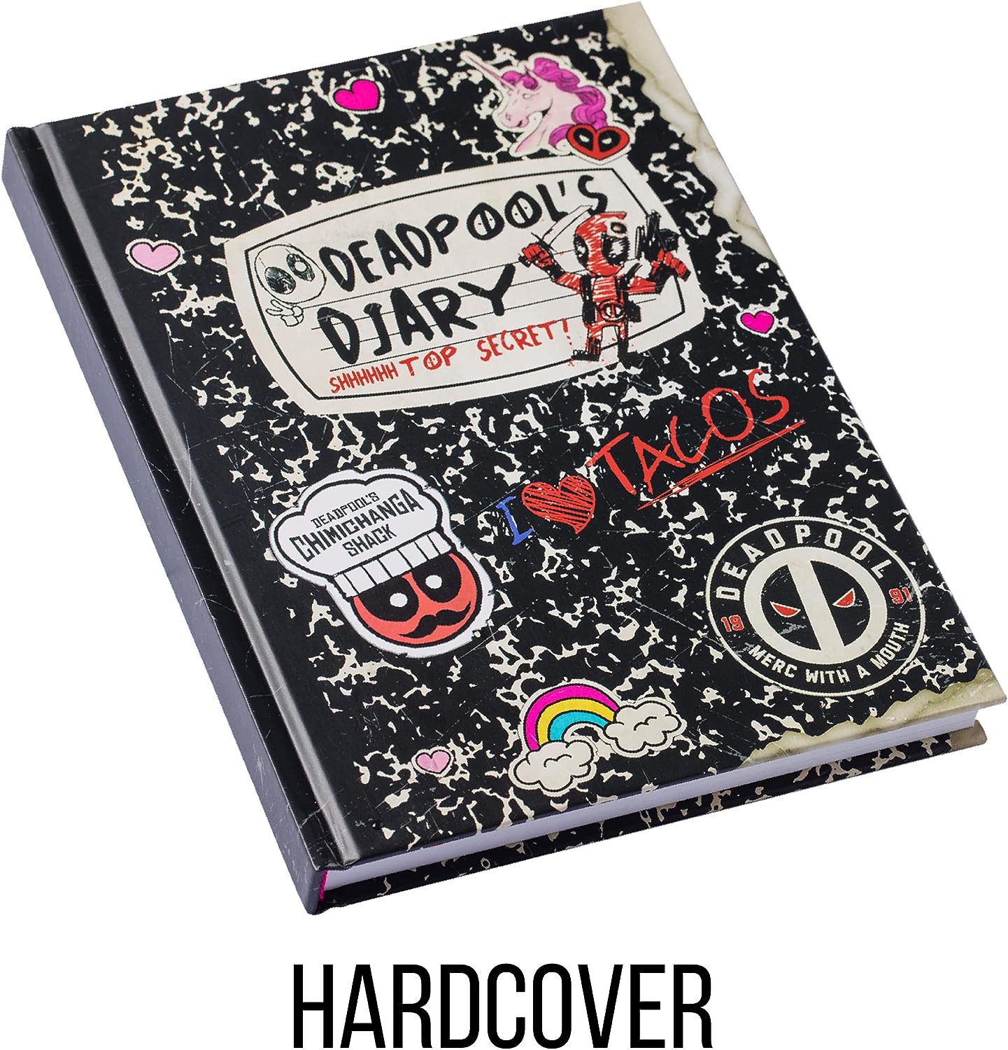 Marvel Deadpool Doodle Sticker Hard Cover Journal