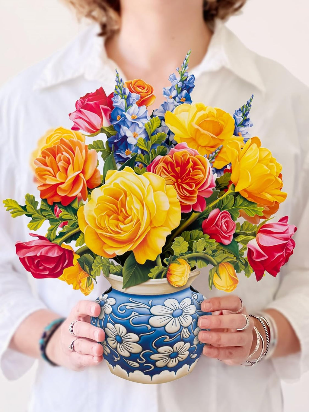 Sorbet Roses FreshCut Paper - Pop Up Flower Bouquet