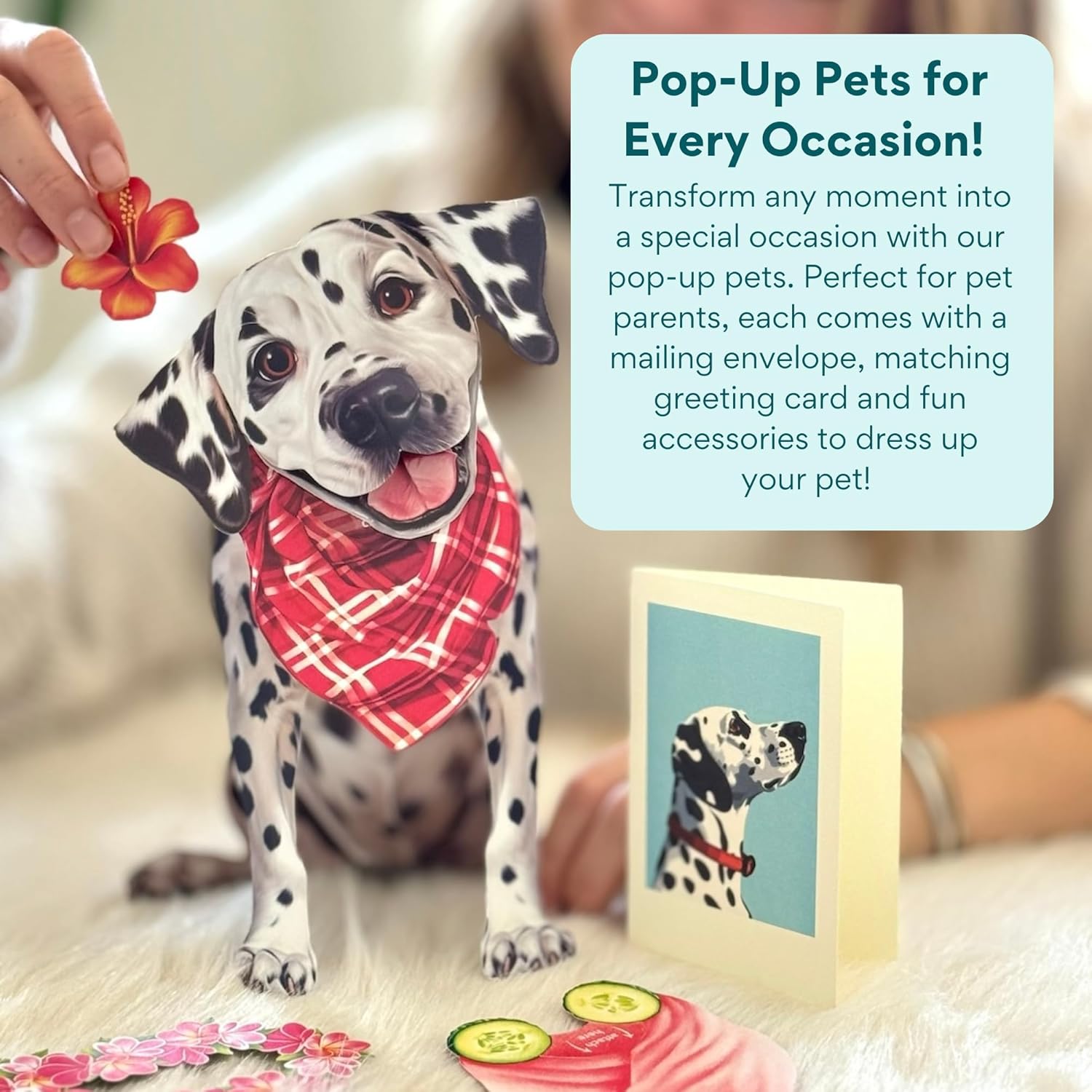 Dalmation FreshCut Paper - Pop Up Pet Card