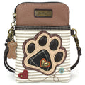 Paw Print Cellphone Crossbody Ivory
