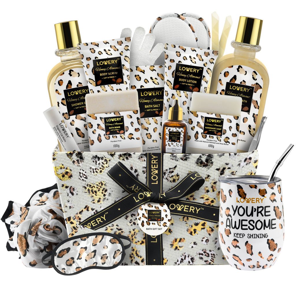 Honey Almond Bath Spa Gift Basket