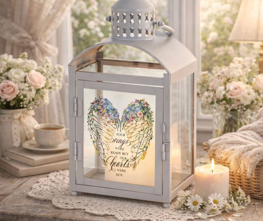 Your Wings Were Ready But Our Hearts Were Not Memorial Lantern