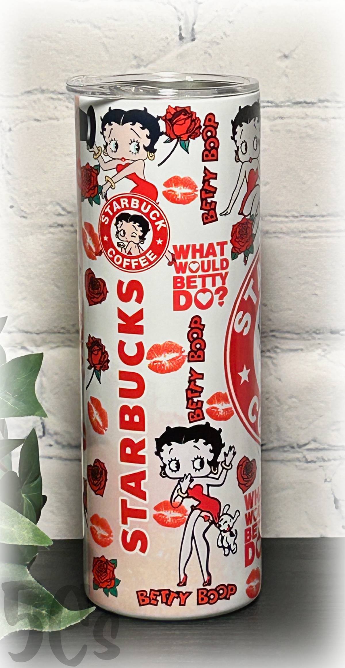 Betty Boop Starbucks 20oz Skinny Tumbler