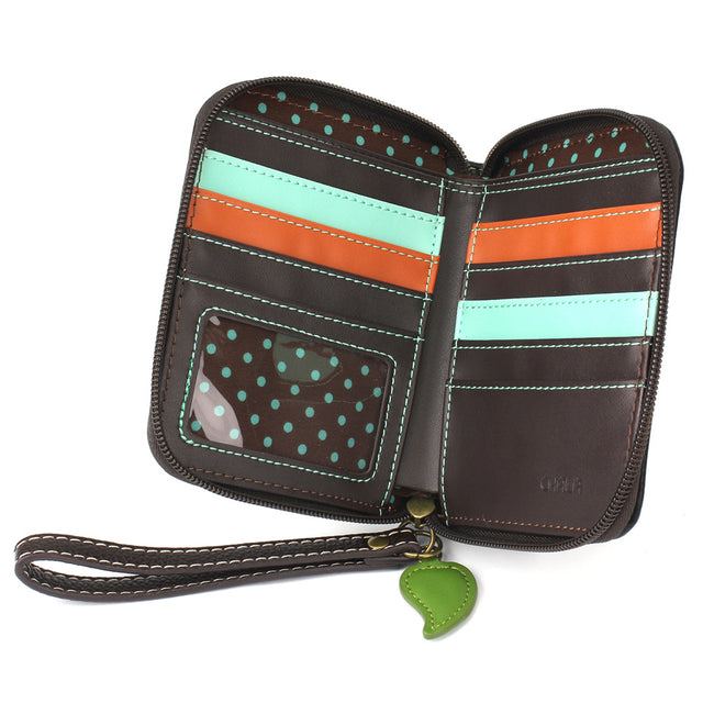 Sunflower Group Zip Around Wallet